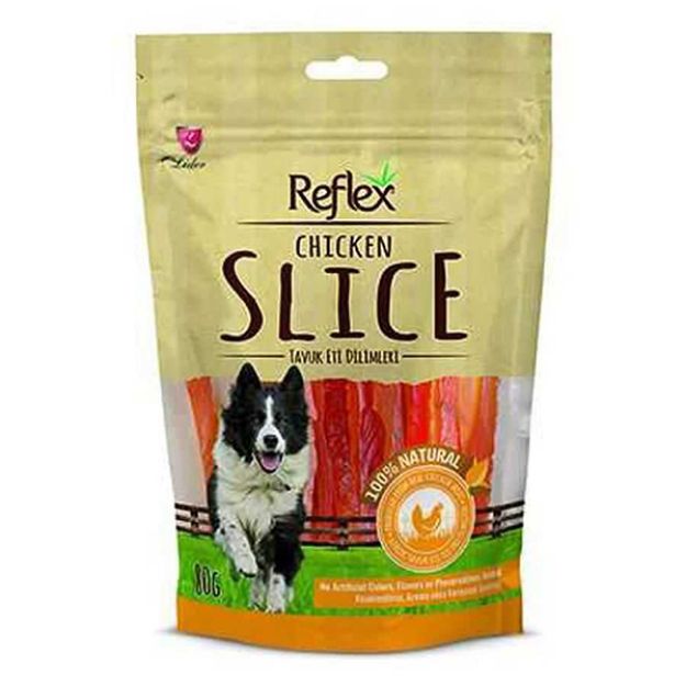 Picture of Reflex Tavuk Yumuşak Dilim Köpek Kurutulmuş Et Ödülü 80 gr
