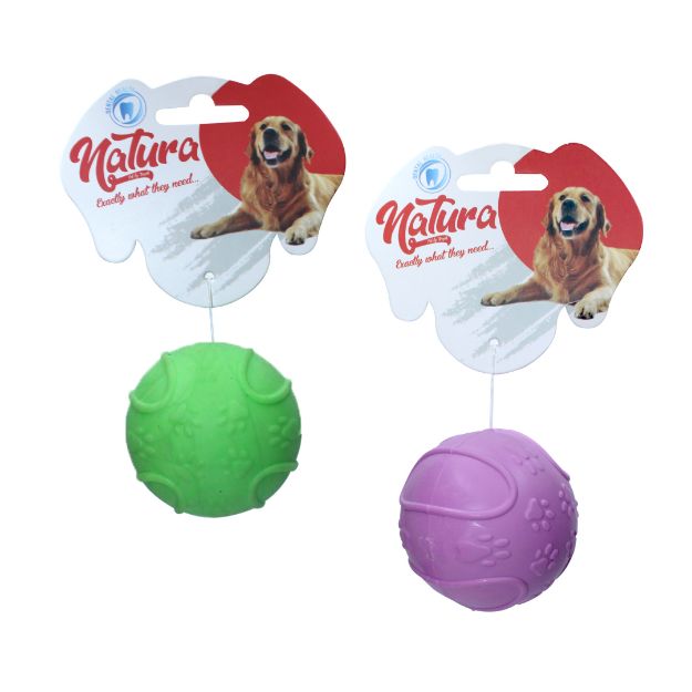 Picture of Natura Plastik Sert Top Köpek Oyuncak 7 Cm