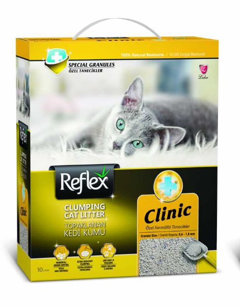 Picture of Reflex Klinik Özel Formüllü Topaklanan Kedi Kumu 10 Lt