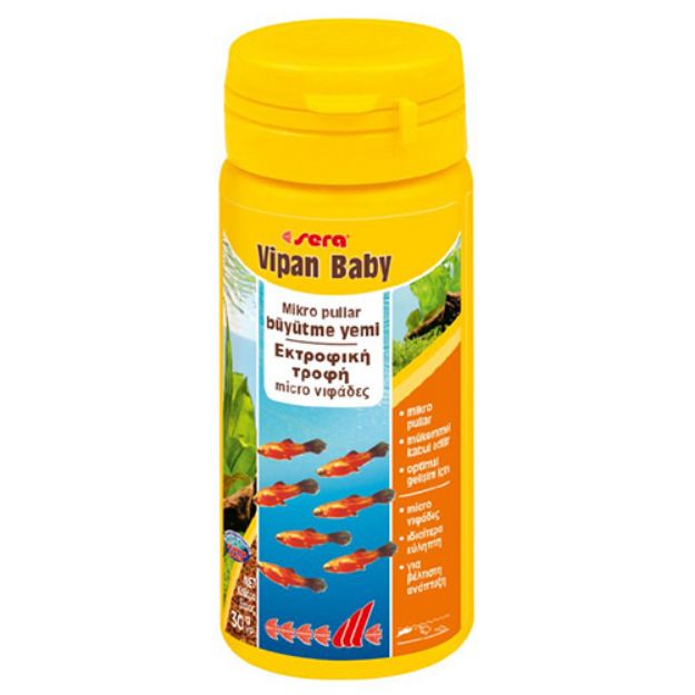 Picture of Sera Vipan Baby Tropikal Yavru Balıklar için Pul Büyütme Yemi 50 ml