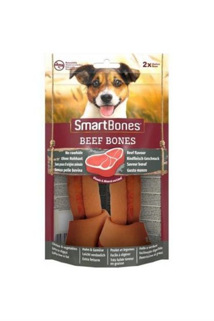 Picture of SmartBones Sigir Etli Medium Dügüm Kemik 2'li 158gr