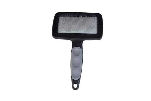 Picture of Zampa Slikon Top Başlıklı Kedi ve Köpek Fırçası XLarge 18.5 x 12 Cm Gri