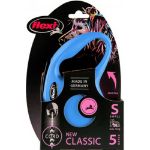 Picture of Flexi New Classic İpli Small Otomatik Gezdirme 5 Mtr Mavi