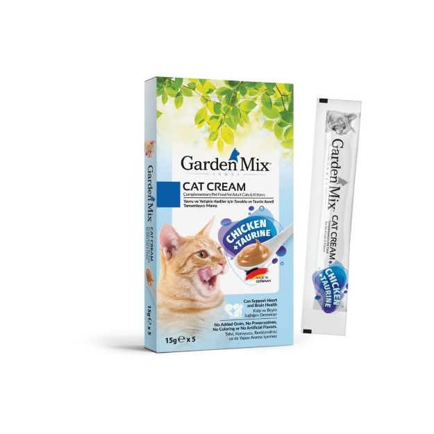 Picture of Garden Mix Taurin ve Tavuklu Krema Kedi Ödül Maması 15gr (5'li)