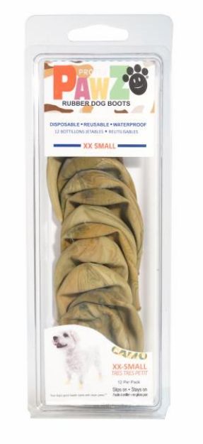 Picture of Pawz Köpek Galoşu Xxsmall Kahverengi 12 li paket