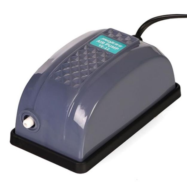 Picture of Jingye Tek Çıkışlı Akvaryum Hava Motoru Gri 3W, 3.5L/Min