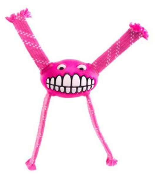Picture of Rogz Flossy Grinz Sesli Köpek Oyuncak 23 cm Pembe