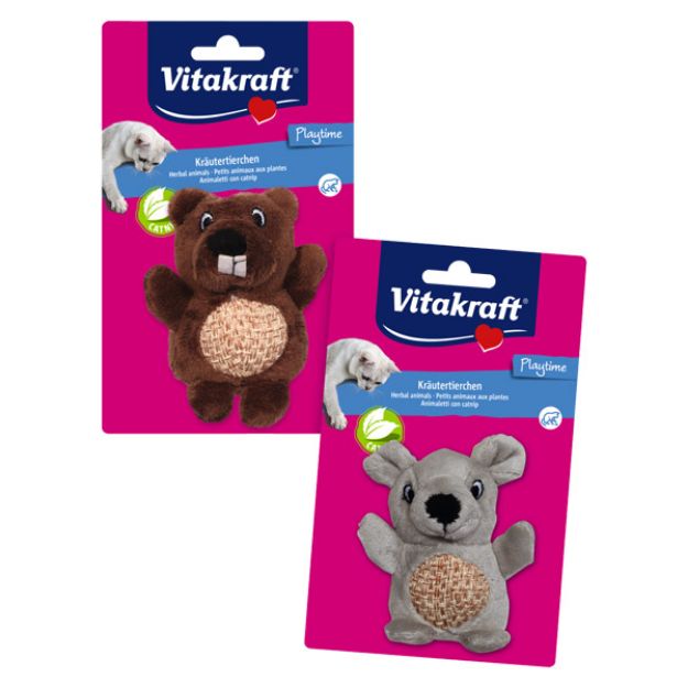 Picture of Vitakraft Kediotlu Peluş Ayıcık Kedi Oyuncağı