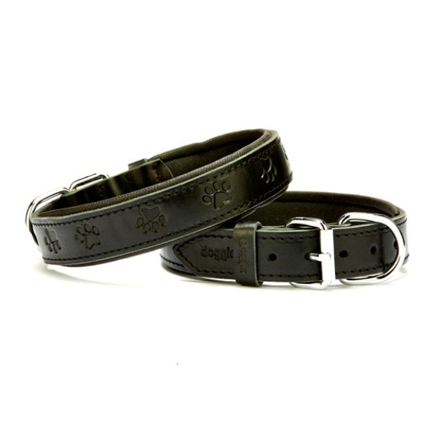 Picture of Konfor Deri Pati Desenli Boyun Tasması Siyah 3,5x52-60cm Sbt3536lblack