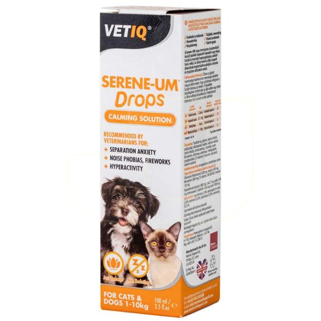 Picture of Vet Iq Serene Um Drops Kedi Köpek Sakinleştirici Sıvı 100 ml