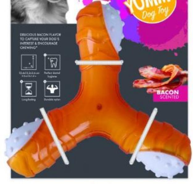 Picture of M-Pets Yummy Propeller Et Aromalı Kauçuk Köpek Oyuncağı