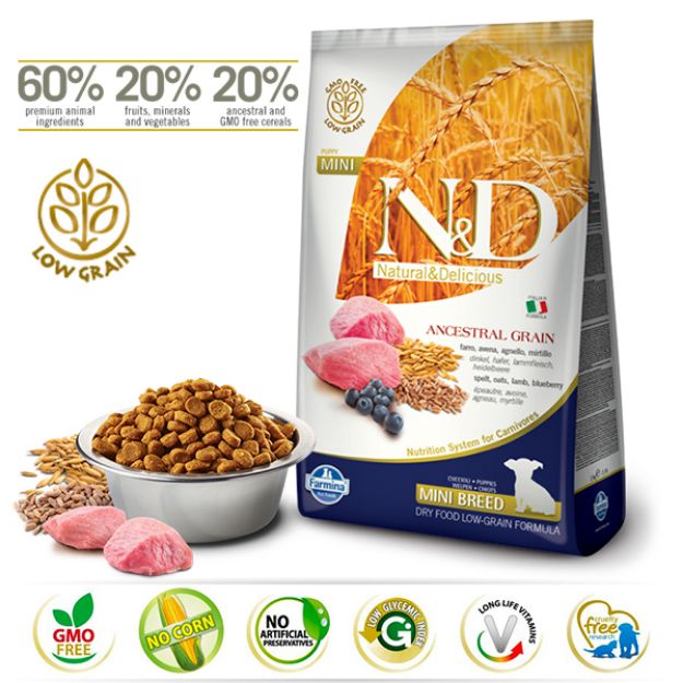 Picture of N&D A. Graın Kuzu Y. Mersin Puppy Mını 2,5 Kg
