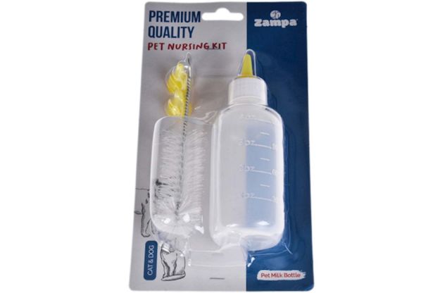 Picture of Zampa Yavru Kedi ve Köpek Biberon & Temizleme Fırçası, 120ml
