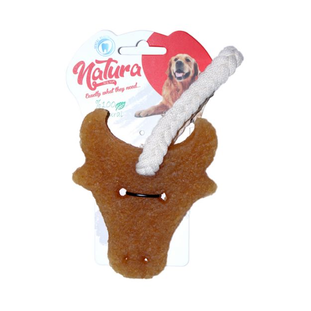 Picture of Natura Doğal Kauçuk Boğa Köpek Çiğneme Oyuncağı Pth-057