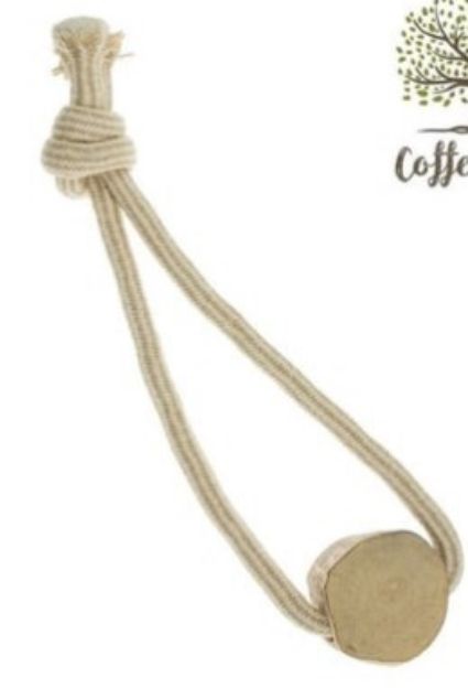 Picture of Kahve Ağacından 200 Gr Orta Boy İpli Köpek Oyuncağı 35 Cm 