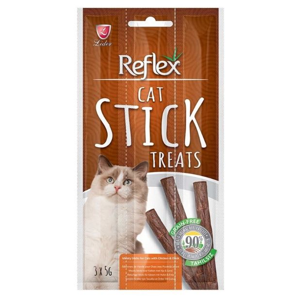 Picture of Reflex Tavuklu Ördekli Kedi Ödül Çubuğu 5 Gr 3 Adet