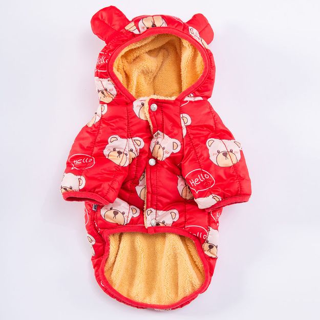 Picture of Pawstar Red Teddy Puff Big Raioncoat 7XL