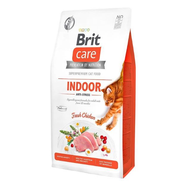 Picture of Brit Care Indoor Stres Azaltıcı Tahılsız Yetişkin Kedi Maması 2 Kg