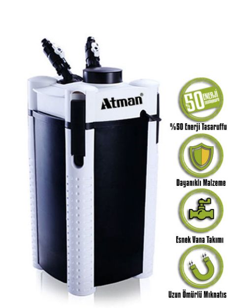 Picture of Atman 3338S Pompalı Akvaryum Dış Filtre 1500 lt/saat