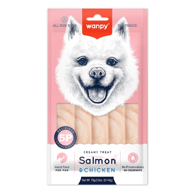 Picture of Wanpy Somonlu Tavuklu 12Li Krema Kopek Odulu 5x14Gr Pıwp-050