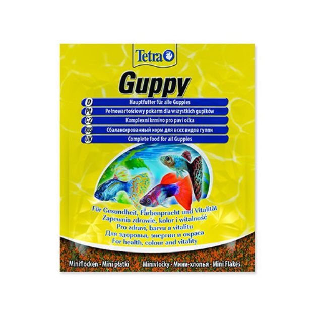 Picture of Tetra Guppy Lepistes Balıkları için Pul Yem 12 gr