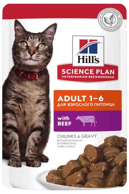 Picture of Hill's Sos İçinde Biftekli Yetişkin Kedi Konservesi 85gr
