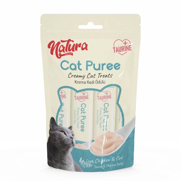 Picture of Natura Kedi Püre Kremli Tavuk Morina Balığı Ödül 5 Adet
