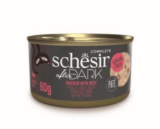 Picture of Schesir After Dark Tavuklu ve Sığır Etli Kedi Konservesi 80gr