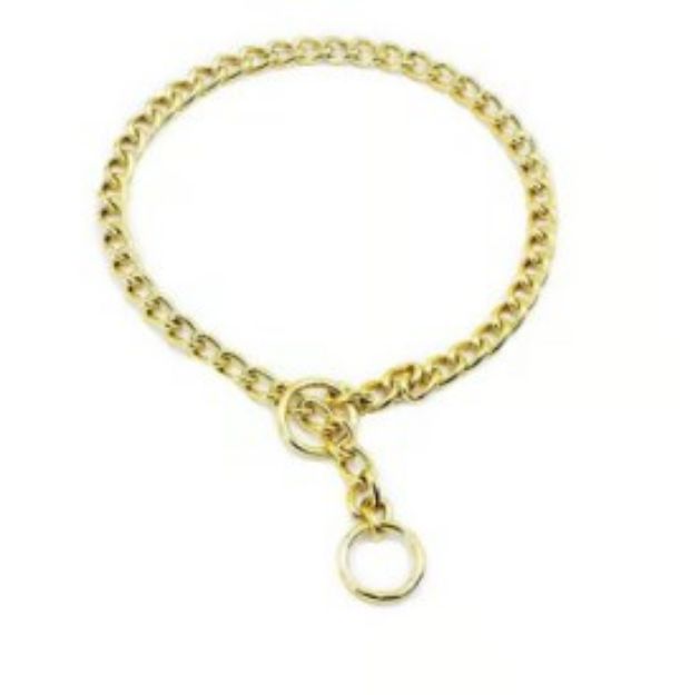 Picture of Altın Kaplama Boğmalı Zincir Tasma Altınkaplama 3,5x40-50cm Gbzt55goldplate
