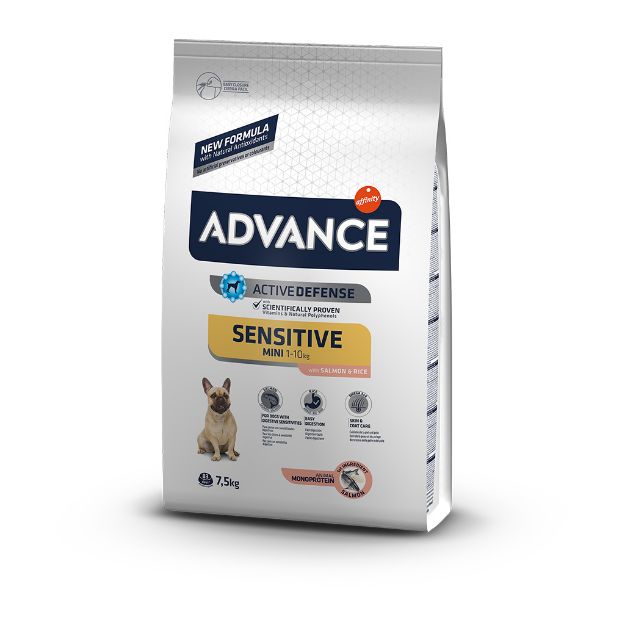 Picture of Advance Mini Sensitive Somonlu Küçük Irk Yetişkin Köpek Maması 7,5 Kg