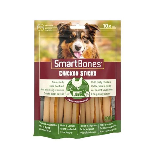 Picture of Smart Bones Tavuklu Stick Köpek Ödül Maması 200gr (10'lu)