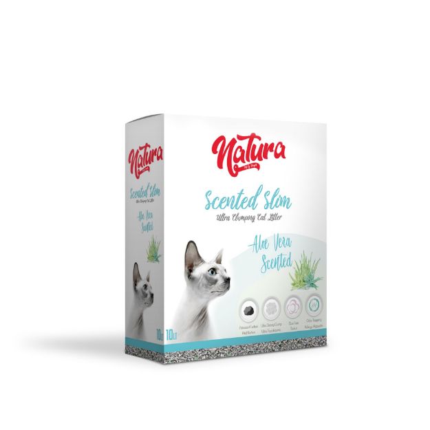 Picture of Natura Scented Slim İnce Taneli Aloe Vera Kokulu Kedi Kumu 10 Lt