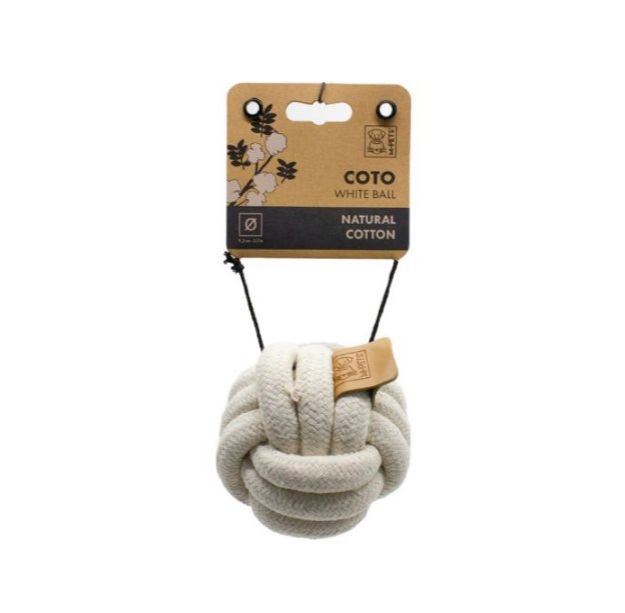 Picture of M-Pets Coto Whıte Ball 9.5Cm Örgü Top Oyuncak