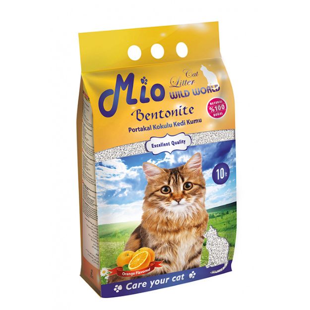 Picture of Mio Portakal Kokulu Bentonit Topaklaşan Doğal Kedi Kumu 10 lt