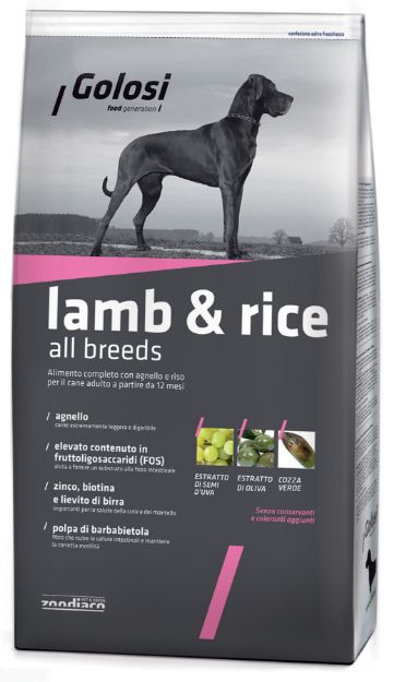 Picture of Golosi Lamb & Rice Kuzu Etli Köpek Maması 3 Kg
