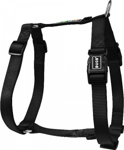 Picture of Doco Logolu Koşum Kayışı XLarge Siyah  3.8 x 63-103 cm