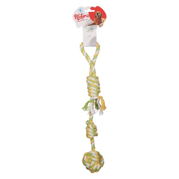 Picture of Natura Düğüm Toplu Çekme Halat Köpek Oyuncak 43 cm
