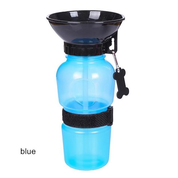 Picture of Zampa İçirme Hazneli Köpek Seyahat Su Kabı Mavi 500 Ml