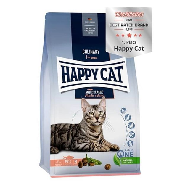 Picture of Happy Cat Culinary Atlantic Lachs Somonlu Yetişkin Kedi Maması 4 Kg