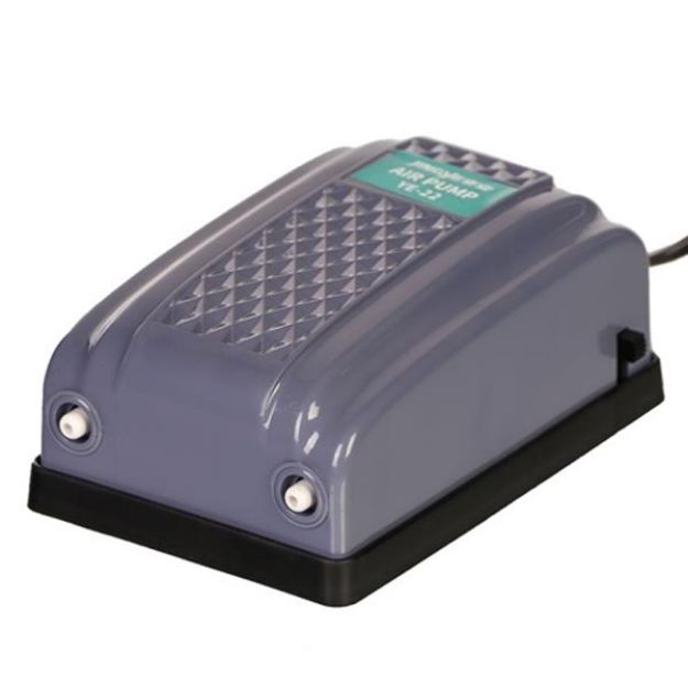 Picture of Jingye Çift Çıkışlı Akvaryum Hava Motoru Gri 5W, 2x4L/Min