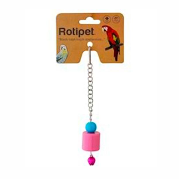 Picture of Rotipet Şekilli Tekli Sarkaç Kuş Oyuncağı