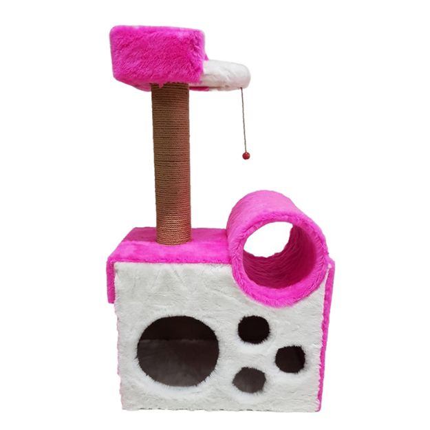 Picture of Cathause Tünelli Yataklı Yuva Tırmalama 90 Cm Pembe