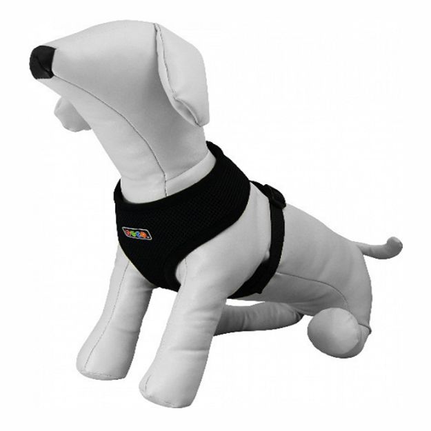 Picture of Yumuşak Dokulu Köpek Göğüs Tasması Medium Siyah