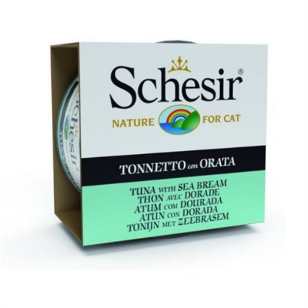 Picture of Schesir Ton Balığı ve Çipuralı Jöleli Kedi Konservesi 85 Gr