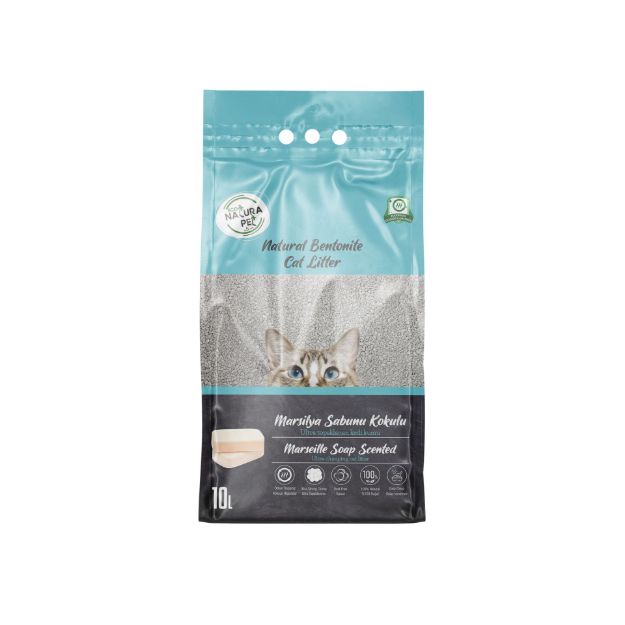 Picture of Eco Natura Pet Marsilya Sabun Kokulu İnce Tane Bentonit Kedi Kumu10Lt