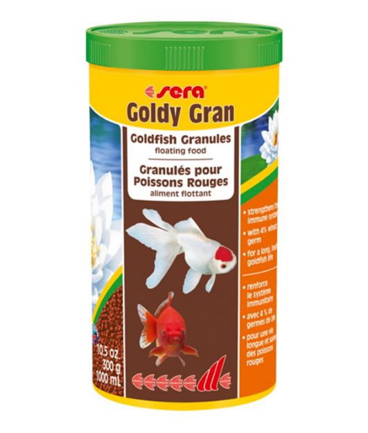 Picture of Sera Goldy Gran Japon ve Soğuksu Balıkları için Granür Yem 1000 ml