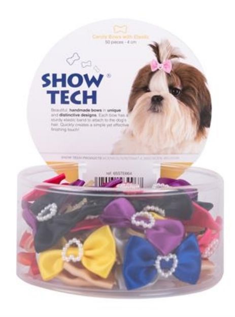 Picture of Show Tech Candy Bows with Elastic 50 pcs Bows - 65STE664