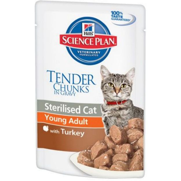 Picture of Hills Sterilised Kısırlaştırılmış Kedi Hindili Konserve 85g