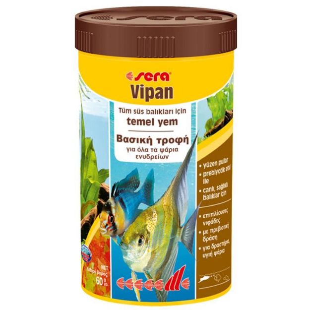 Picture of Sera Vipan Tropikal Balıklar için Pul  Yem 250 ml