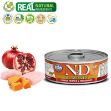 Picture of N&D Kedi Tavuk Balkabağı & Nar 70 Gr